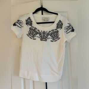 Sabine Cotton Cutout detail Top